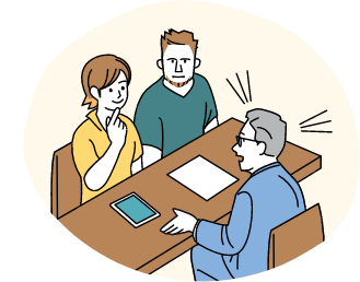 事業を取り巻く様々なリスクから事業と従業員をおまもりするイメージ