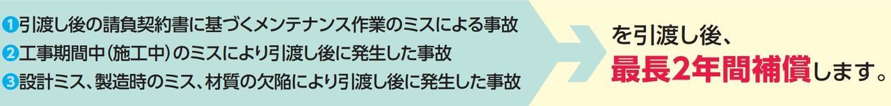 工事の保険メンテナンス期間に関する特約